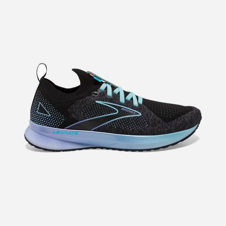 Tenis Brooks Levitate Stealthfit 5 Energy Return - Zapatillas Para Correr En Asfalto Mujer - Azules